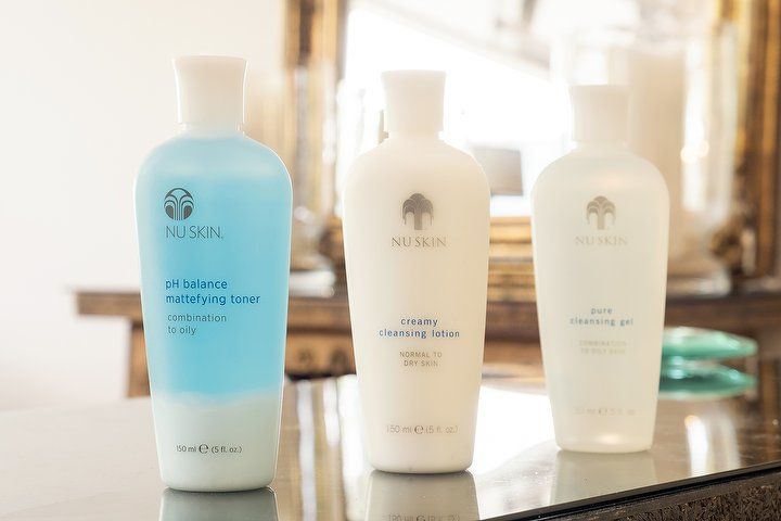 NU SKIN Reinigungsprodukte: Toner, Reinigungslotion und Reinigungsgel